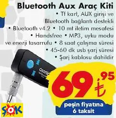 BLUETOOTH AUX ARAÇ KİTİ